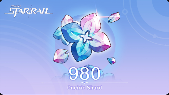 980+110 Oneiric Shard — Honkai: Star Rail